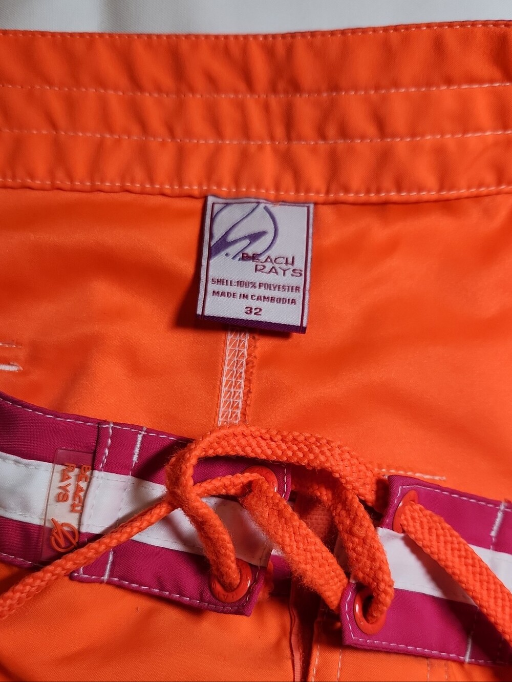 Beach Rays 32 Board Shorts Orange/pink